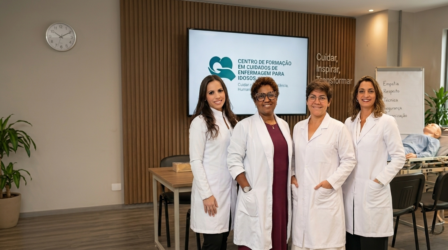 Equipe Humaniza no centro de formação